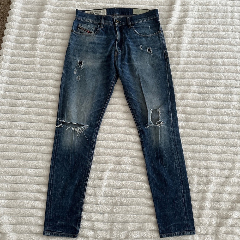 Diesel Indigo Denim Slim Jeans D-Strukt 32x32 - Picture 6 of 7